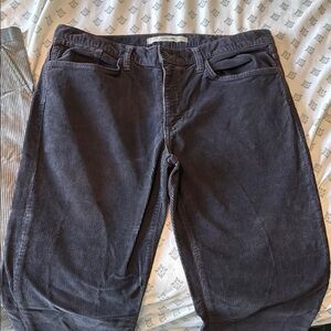 Men's Gray Corduroy Pants